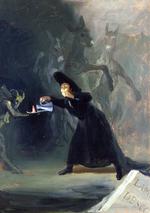 欧洲12-19世纪油画六_GOYA Y LUCIENTES, Francisco de - A Scene from 'The Forcibly Bewitched'